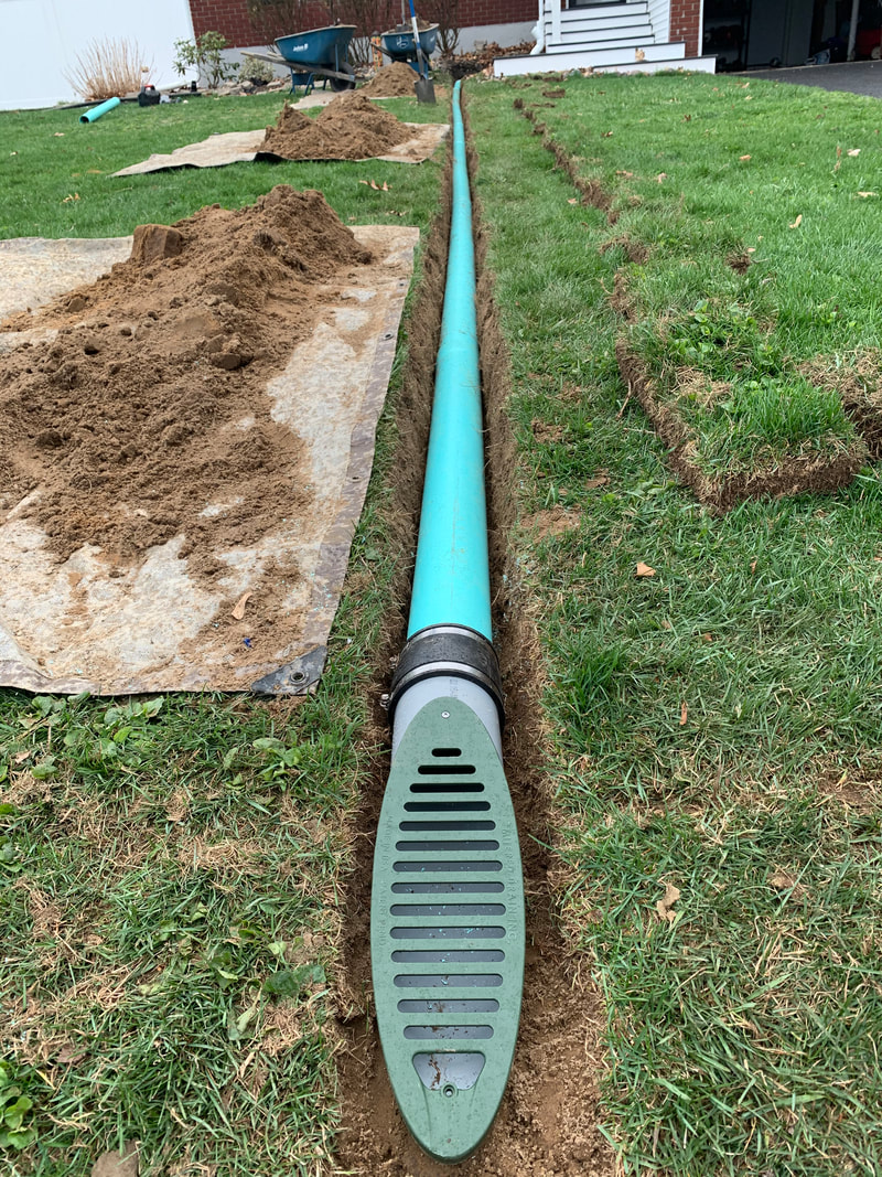 Drainage ideas for water problems around the outside of a house and in the yard. Water drainage solutions for your home. How to install underground drainage system picture. DIY landscaping, plumbing, and exterior basement waterproofing idea for you. 