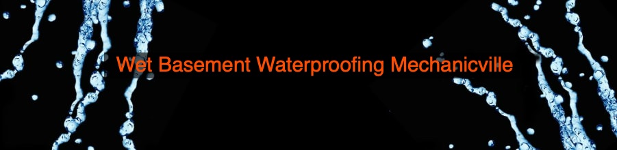 Wet Basement Waterproofing Mechanicville, NY.  Basement wateproofing solutions for wet leaking basement water problems and leaking foundation walls in Mechanicville.   
